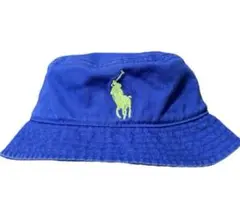 ラルフローレン ビッグポニー 刺繍 ワンポイント バケットハット キッズ 子ども