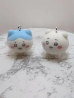 ☆ちいかわ☆ふわふわチャーム 2個セット ハチワレ