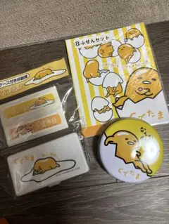 ぐでたま 缶付きメモ帳　付箋セット　ケース付き絆創膏