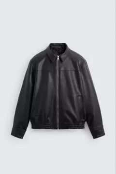 ZARA フェイクレザーボンバージャケット