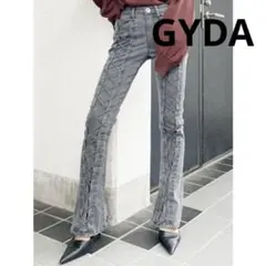 GYDA センターレースアップフレアパンツ