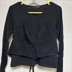 SUGAR SPOON カットソー チュニック　レイヤードのサムネイル