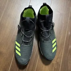 adidas BOOST ゴルフシューズ ブラック/ライム　30cm