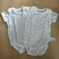 ベビーシャツ肌着 2枚セット コットン100%