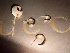 【1/22まで】片耳向け ピアスセット　ゴールド系