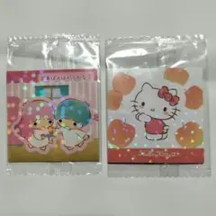 【サンリオ】リトルツインスターズ キキ＆ララ♡ハローキティ シール２枚セット♪