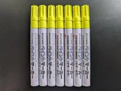 퍼머넌트 마커 미디엄 (형광 옐로우/7개 세트)