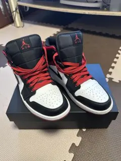 AIR JORDAN 1 MID WHITE/GYM RED-BLACK