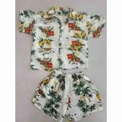 ハワイアンプリント子供服セット 100cm