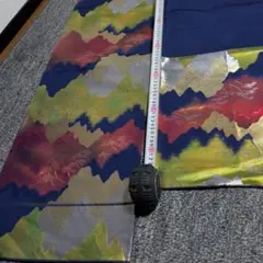 NO4 多色波模様 袋帯 帯　匿名発送　送料込　着物　アンティーク