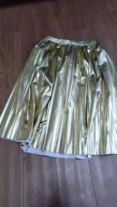ZARA ゴールド プリーツスカート 140cm ザラキッズ