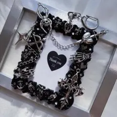 ［323］B8ホイップデコトレカデコトレカキーホルダー硬質ケースゴシックy2k