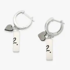 agnès b. Be my other half ピアス シルバー ブラックのサムネイル