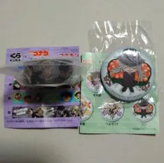 くら寿司 名探偵コナン 黒鉄の魚影 ビッくらポン ジン 缶バッジ マステ セット