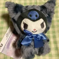 サンリオ クロミ アニマルフードぬいぐるみ ヒョウ柄 ブルー