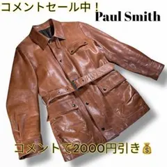 Paul Smith ポールスミス　レザージャケット　トレンチコート　ラムレザー