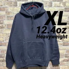 12.4oz ヘビーウェイトパーカー　無地　XL　ネイビー