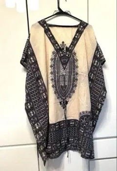 新品未使用　タイ製　ビーチウェア　ポンチョ　チュニック　ワンピース