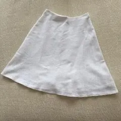 【美品】ANAY I アナイ フレアースカート　ホワイト　ボトムスのサムネイル