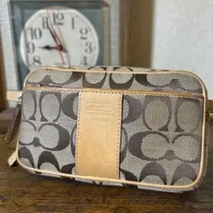 COACH[コーチ] ロゴシグネチャー キャンバス×レザー ウエストポーチ