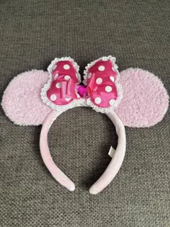 ミニーピンクカチューシャ イヤリング なし