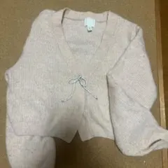 H&Mピンクニットカーディガン