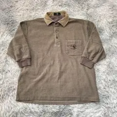 サンタバーバラ ポロ＆ラケットクラブ ポロシャツ 長袖 7分袖 ブラウン【M】のサムネイル
