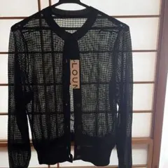 LOUNIE ブラック カーディガン F