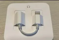 【未使用】Apple純正 イヤホン変換アダプタ Lightning-3.5mm