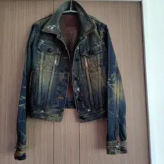 新品未使用！ペイント加工 デニムジャケット