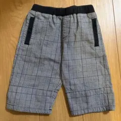 コムサイズム　チェック柄 半ズボン 110cm