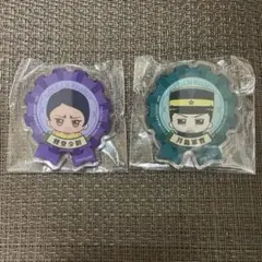 ゴールデンカムイ　金カム　おなまえアクリルバッジ　月島軍曹　鯉登少尉　２点セット