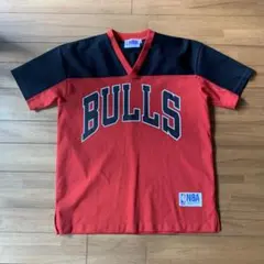 NBA Chicago Bulls メッシュシャツ レッド ブラック Lのサムネイル