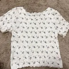 GU 花柄トップス