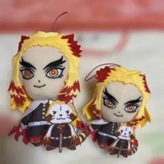 煉獄杏寿郎☆ラスカルぬいぐるみ大小2体セット