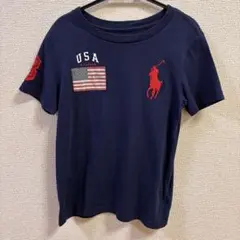 ポロラルフローレン　120ネイビー Tシャツ　USA刺繍ビッグポニー