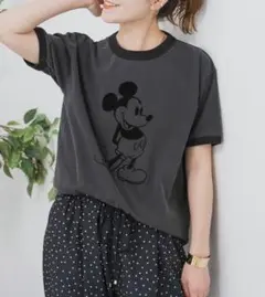 Spick&Span GOOD ROCK SPEED ミッキー リンガーTシャツ