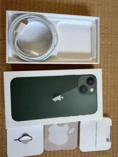 iPhone 13 mini グリーン 箱と付属品
