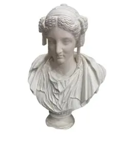 美品 パジャント胸像 ベレニケ 石膏像 高さ80cm 直径65cm パジャント胸像またはベレニケ胸像。帝政ローマ期のイシス信仰に