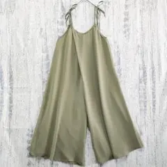 a1205　カージュ　キャミサロペット　オールインワン　カーキ