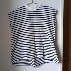 GLOBALWORK　キッズノースリーブストライプTシャツ　150