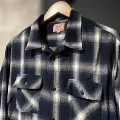 BIG MIKE オンブレチェックネルシャツ XL ボックスシルエット