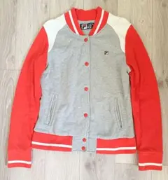 【美品】FILA カジュアルジャケット厚手コットン100% スタジャン