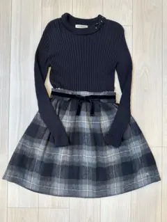 【極美品】ポンポネット 長袖ワンピース 150cm Mサイズ