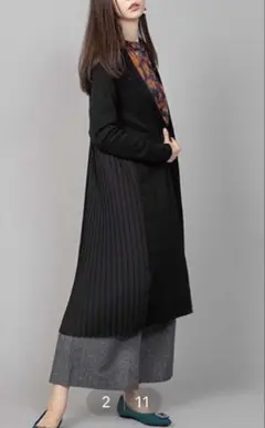JET SET ソロプラス　プリーツロングカーディガンのサムネイル