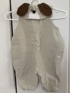 犬　ベージュ　ロンパース