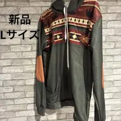 パーカー　カーキ　メンズ　ユニセックス　Lサイズ　新品