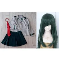 ヒロアカ★蛙吹梅雨　ウィッグ+ヒーロースーツ造形パーツ　コスプレ衣装　梅雨ちゃん 2026年最新】蛙吹梅雨 ウィッグの人気アイテム - メルカリ