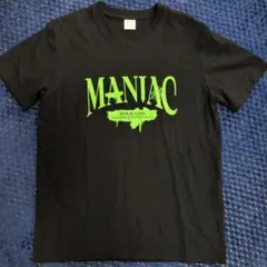 MANIAC プリント Tシャツ Mサイズ 黒