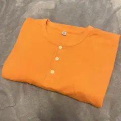 激レア　00s old uniqlo ヘンリーネック　ボーダー　サーマル　y2kのサムネイル